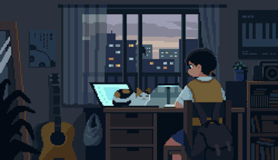 Spring Cohort โ cozy study scene